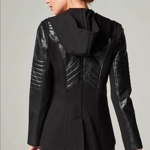 🆕 Blanc Noir Hooded Blazer Jacket • S